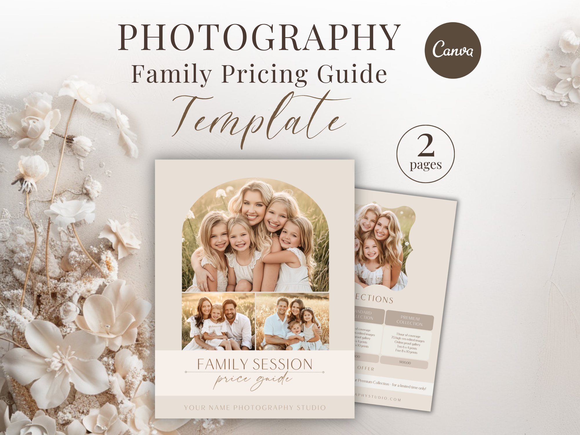 Family Pricing Guide for Canva - 2 Pages - Design 3