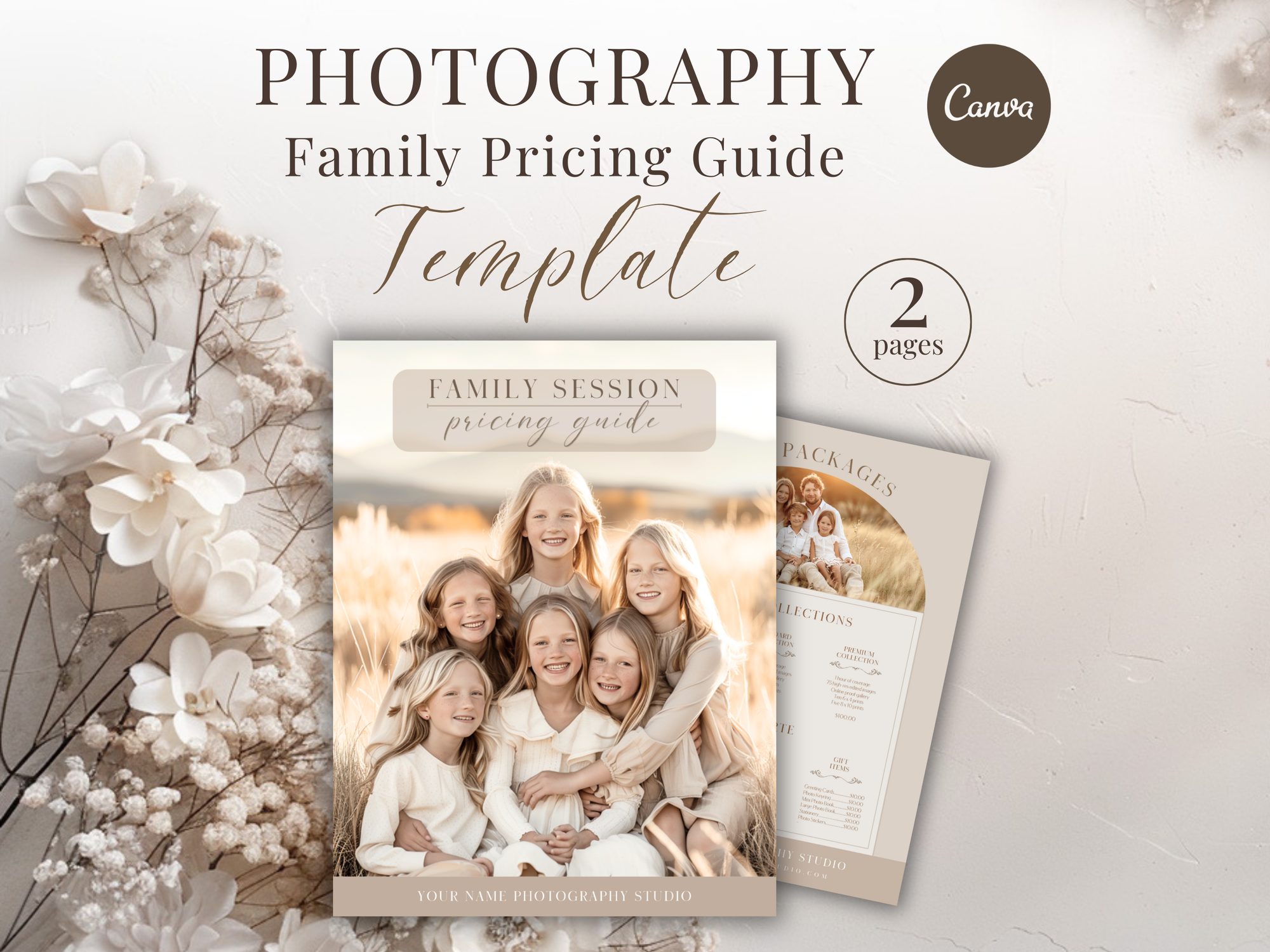 Family Pricing Guide for Canva - 2 Pages - Design 2