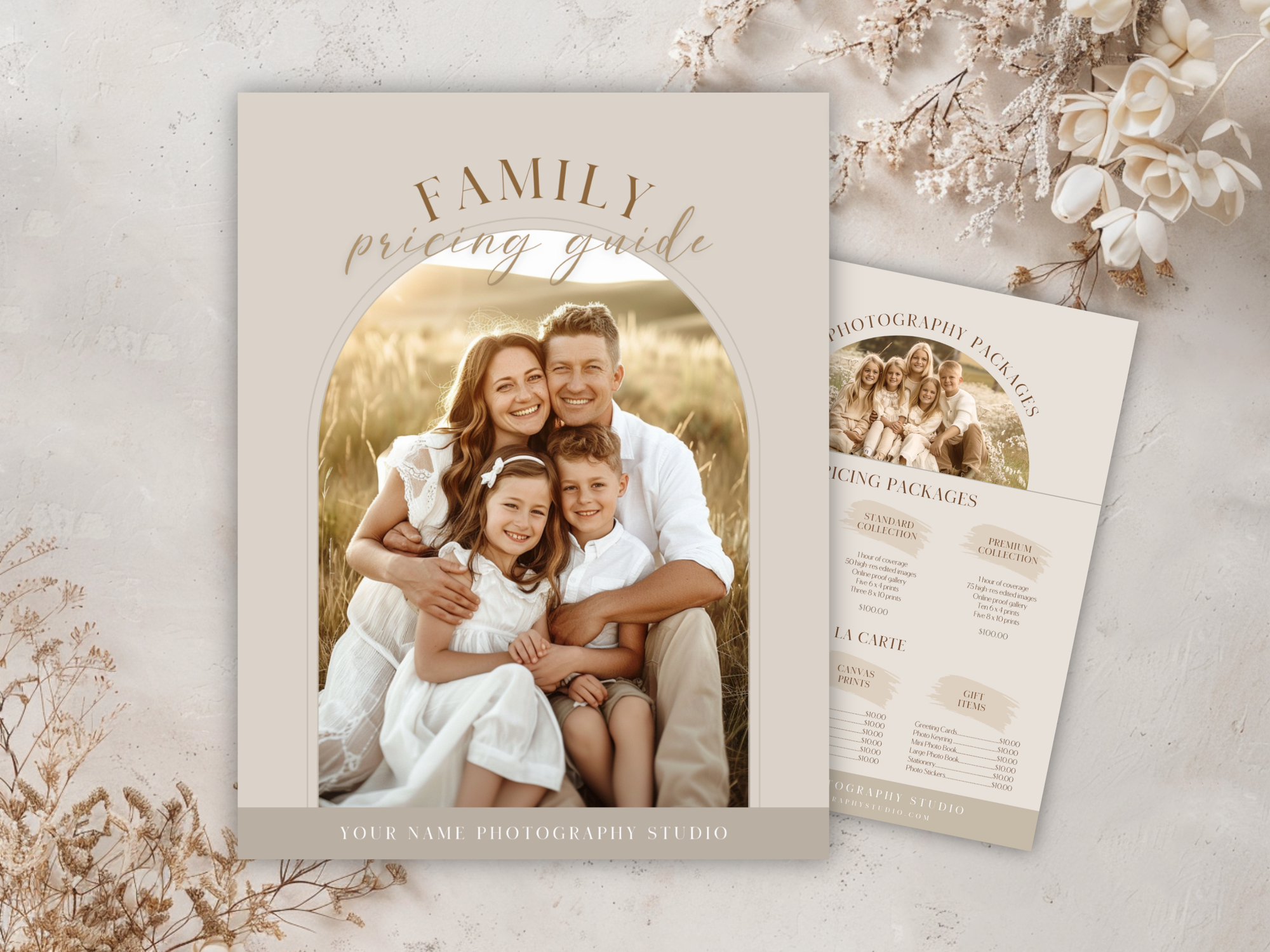 Family Pricing Guide for Canva - 2 Pages - Design 1