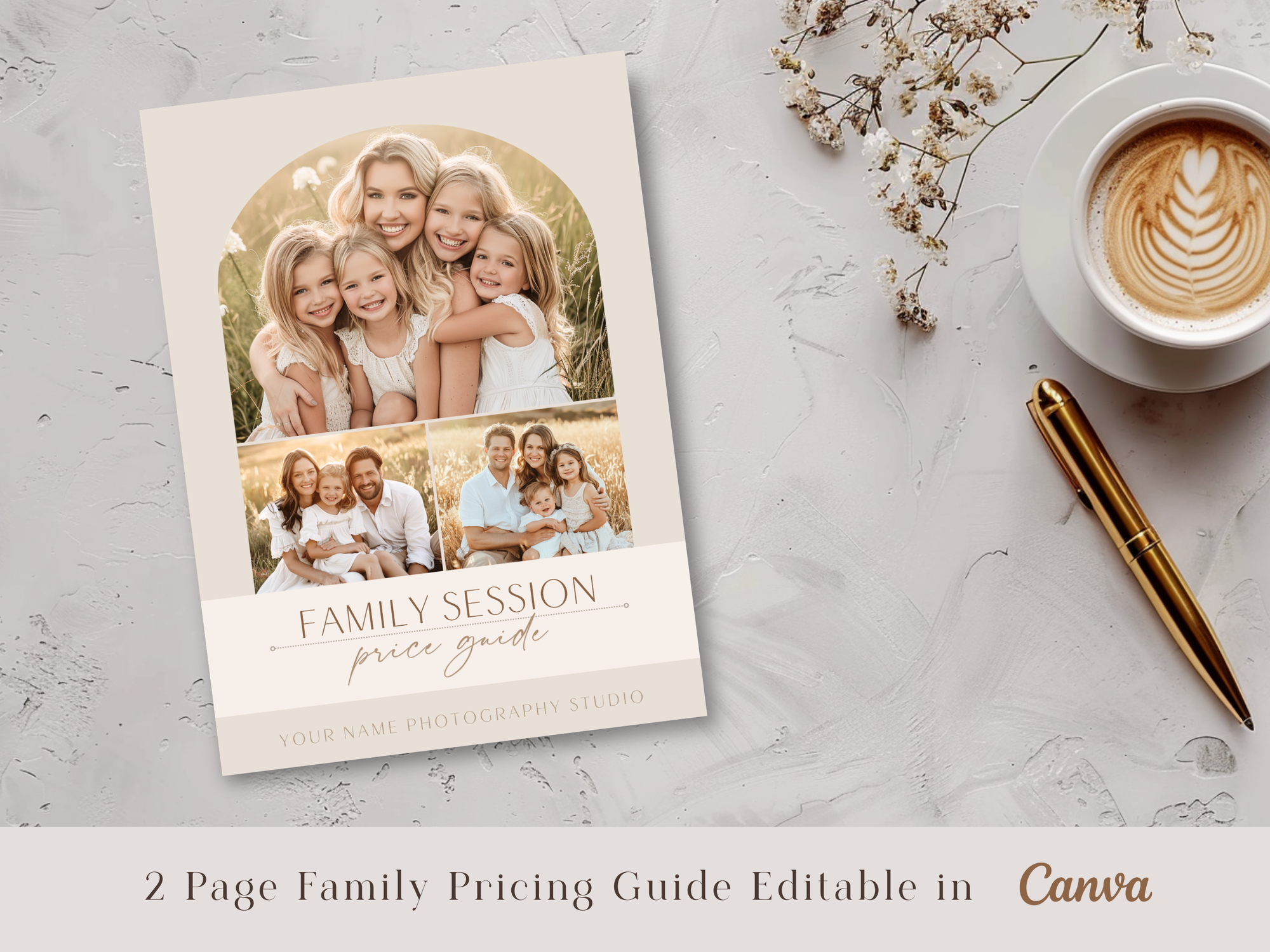 Family Pricing Guide for Canva - 2 Pages - Design 3