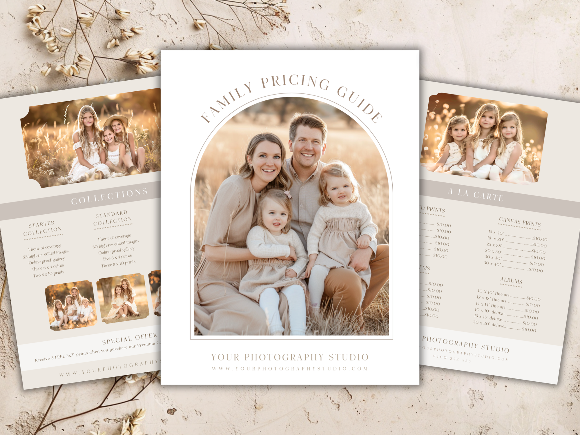 Family Pricing Guide for Canva - 3 Pages - Design 3