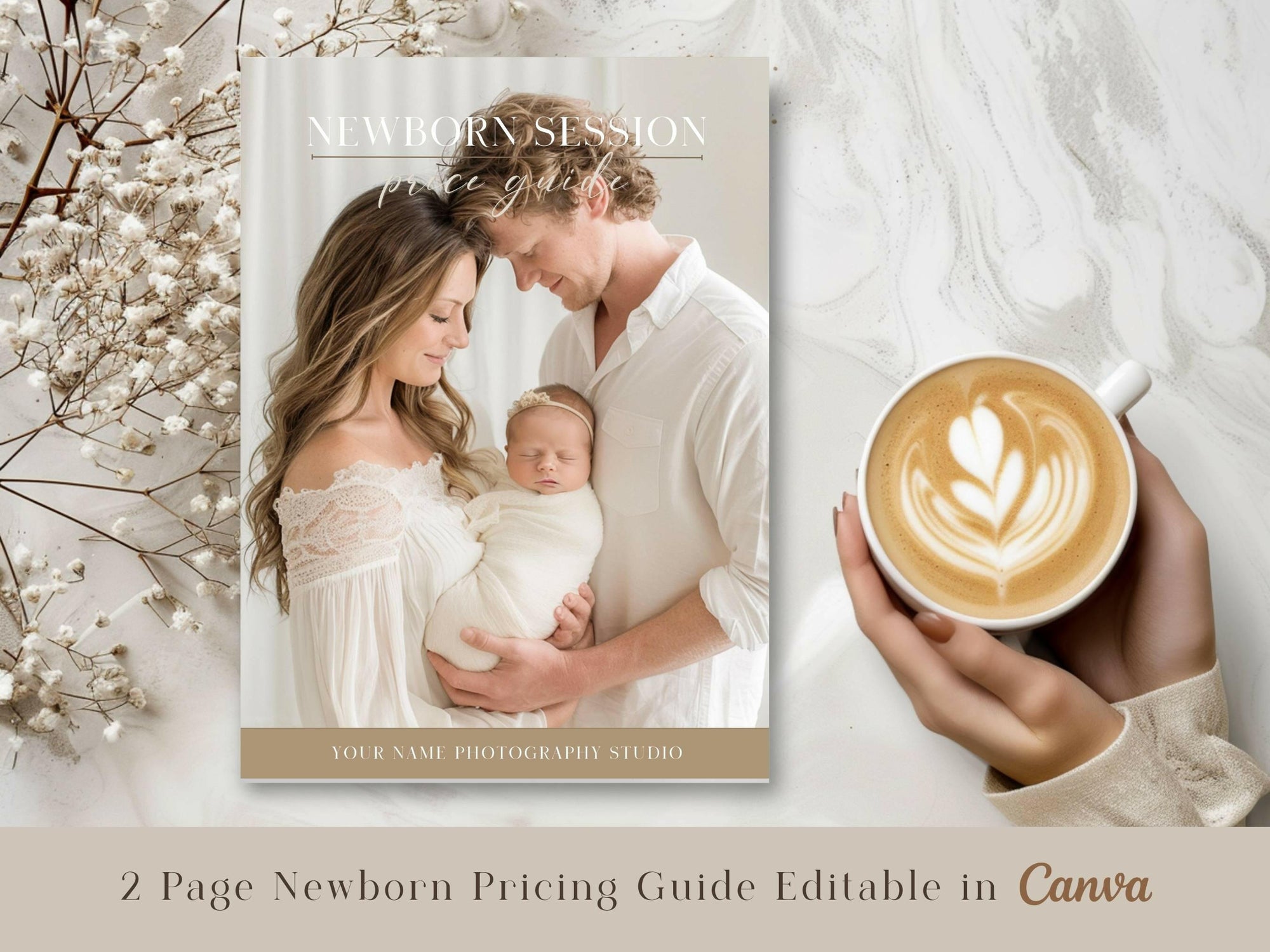 Newborn Pricing Guide for Canva - 2 Pages - Design 2