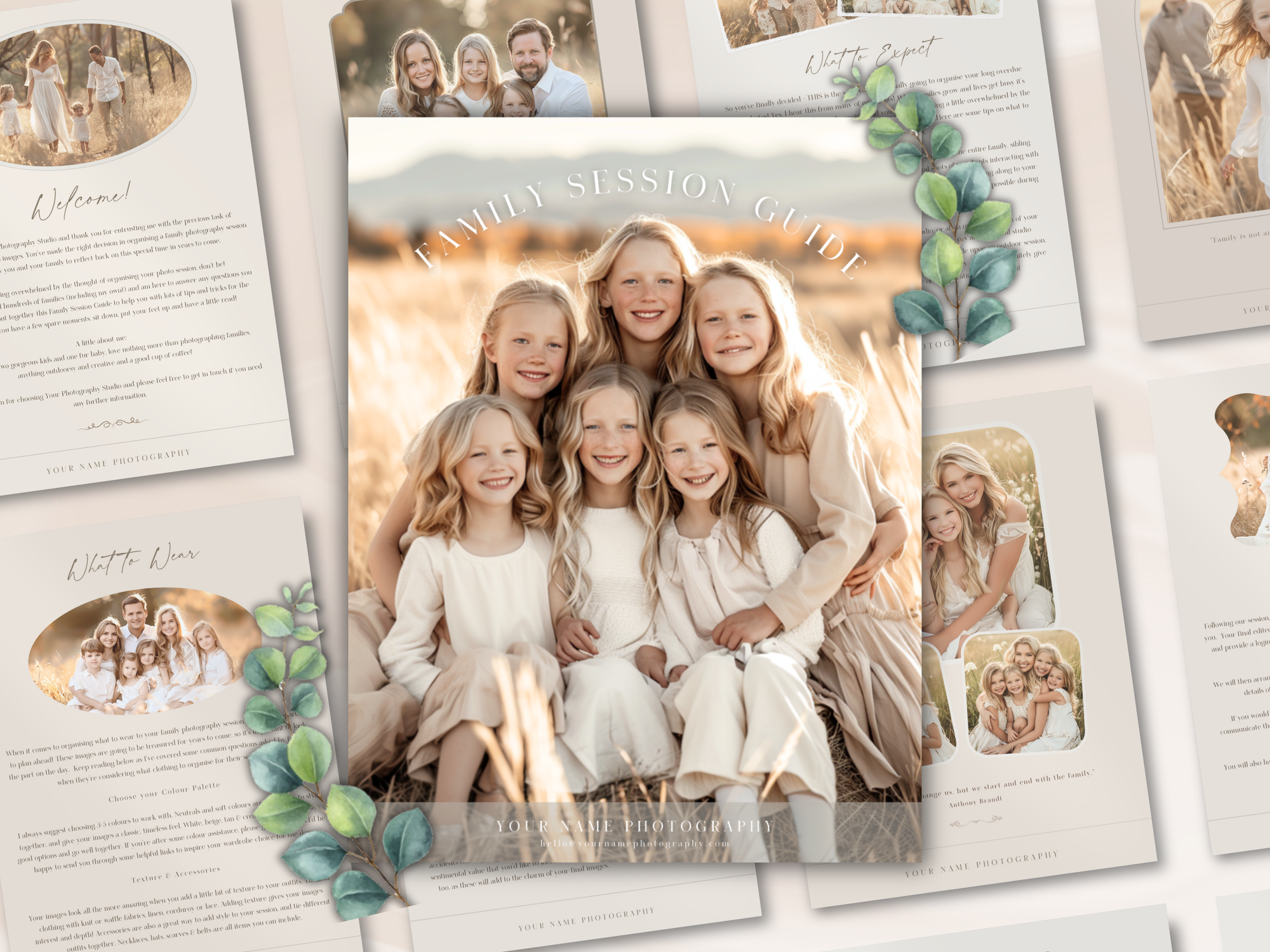 Family Session Guide for Canva - 10 Pages - Design 2