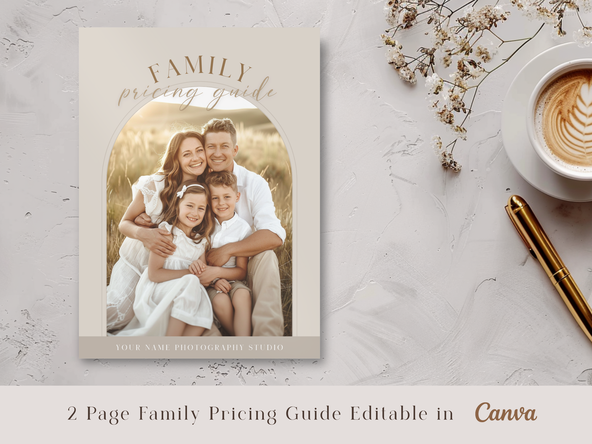 Family Pricing Guide for Canva - 2 Pages - Design 1