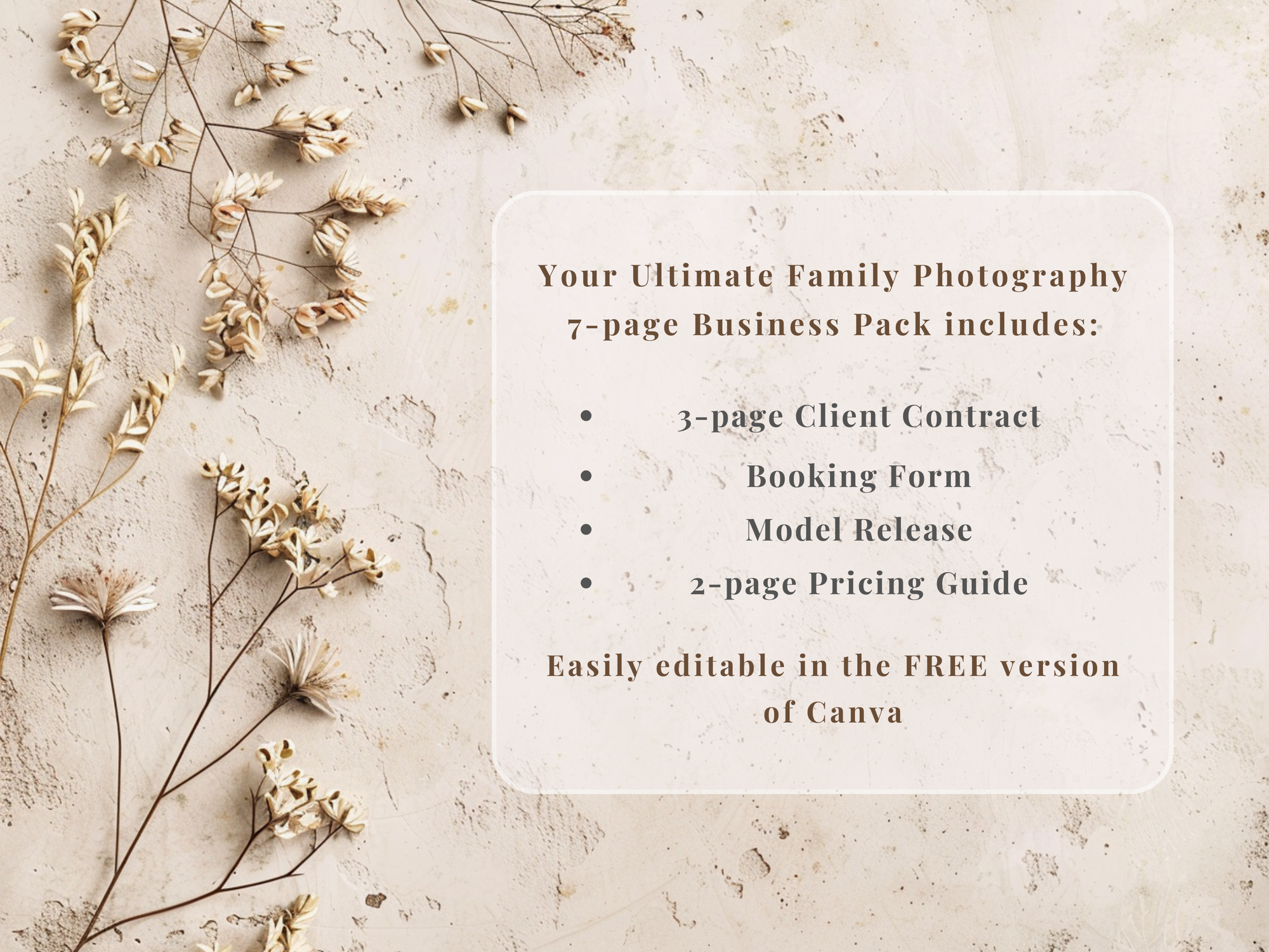 Ultimate Family Photography Template Pack - 7 Pages - Design 2