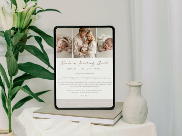 Newborn Pricing Guide for Canva - 3 Pages - Design 4