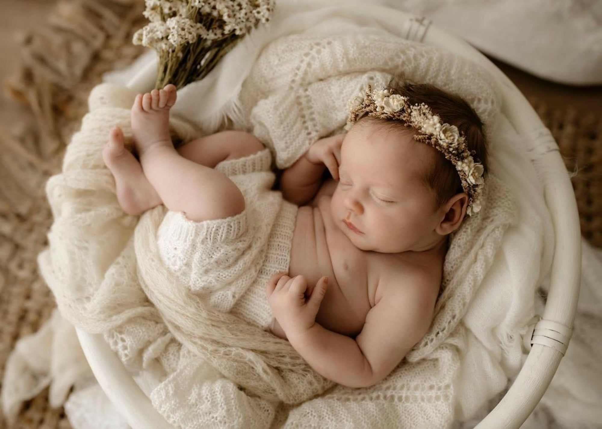 Ashlyn Knitted Blankets - Newborn Photography Props