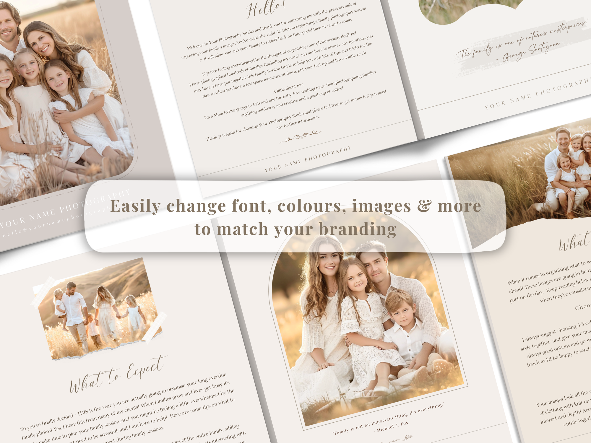 Family Session Guide for Canva - 10 Pages - Design 1