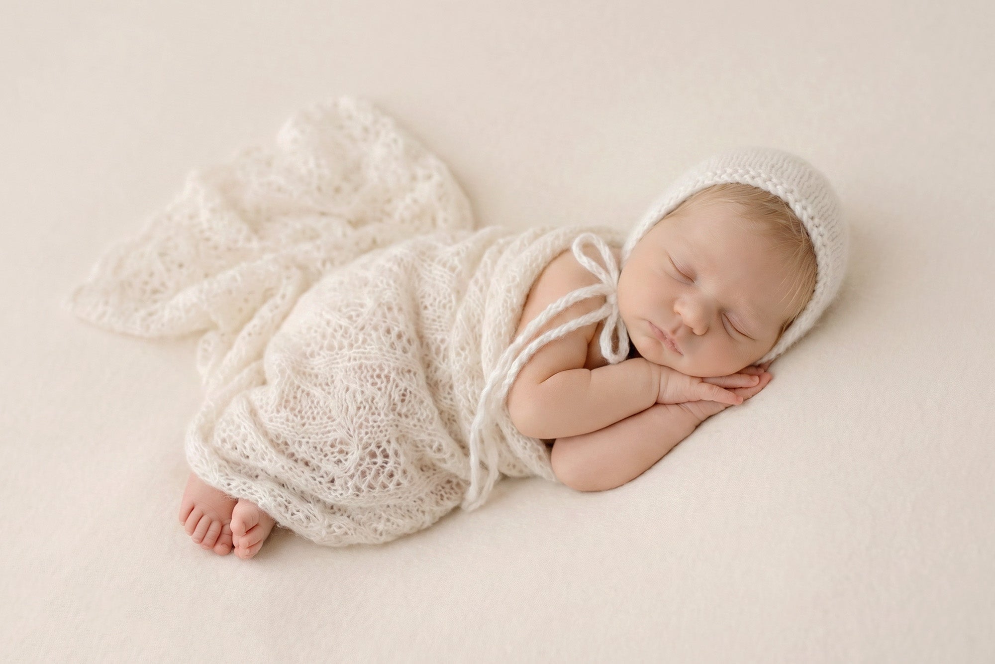 Angora Knitted Bonnets