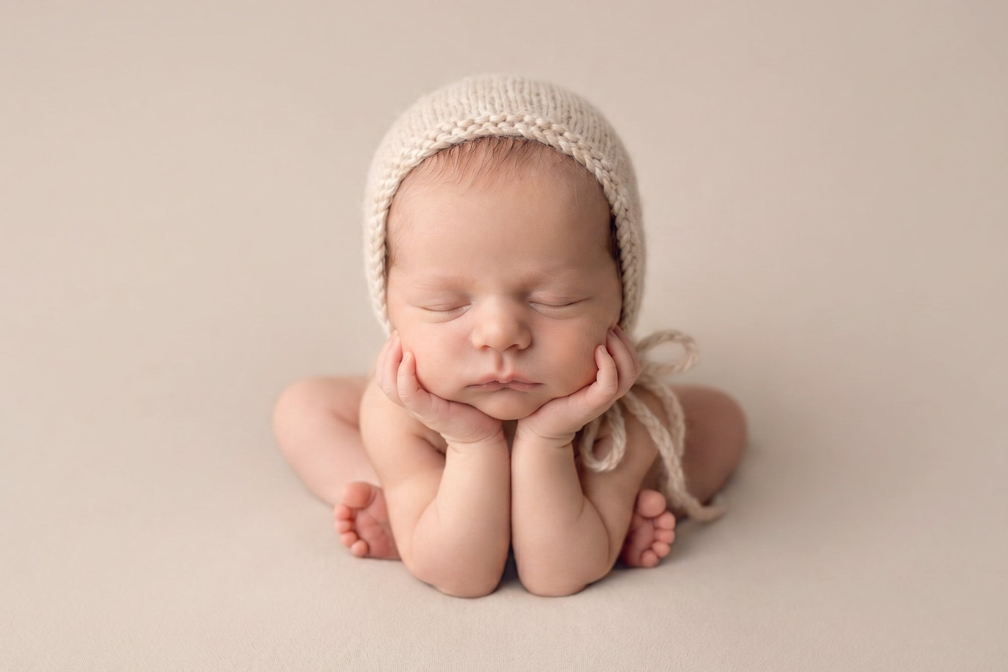 Angora Knitted Bonnets