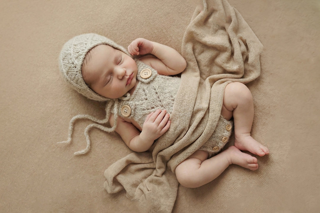 Charlie Knit Romper &amp; Bonnet Sets