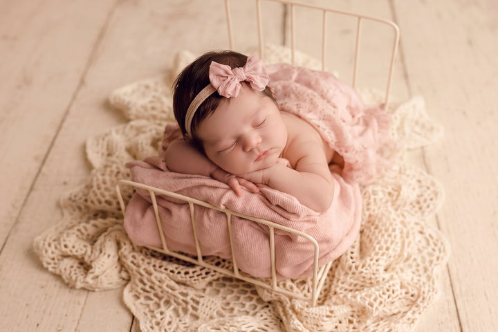 Crinkled Chiffon Bow Headbands