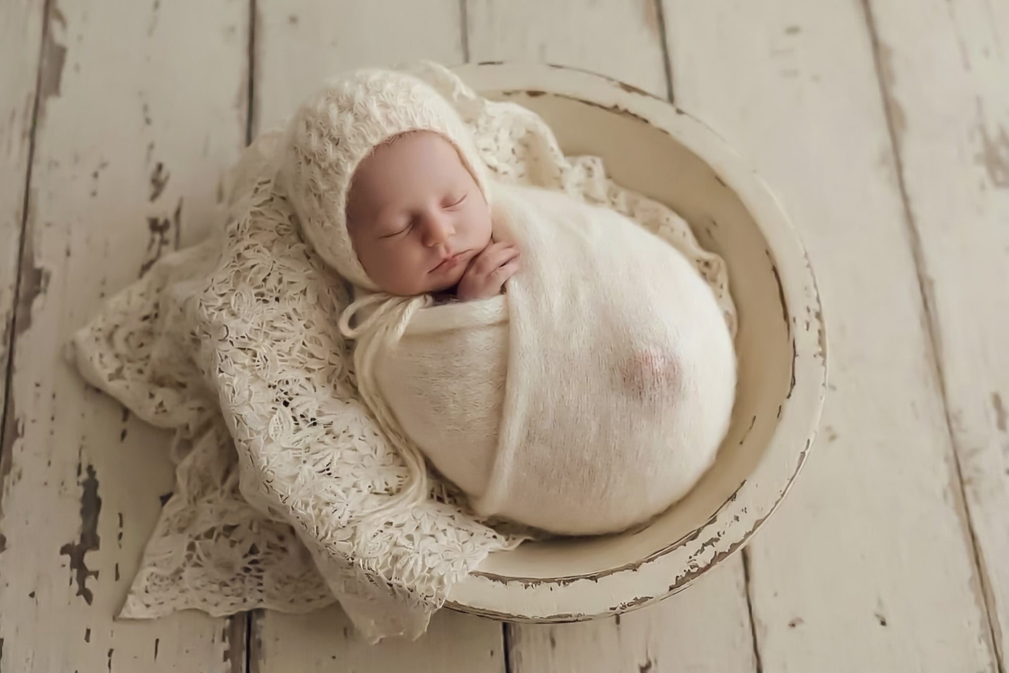 Elizabeth Angora Bonnets