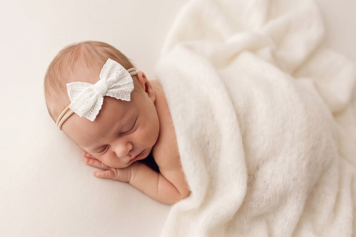 Embroidered Bow Headbands