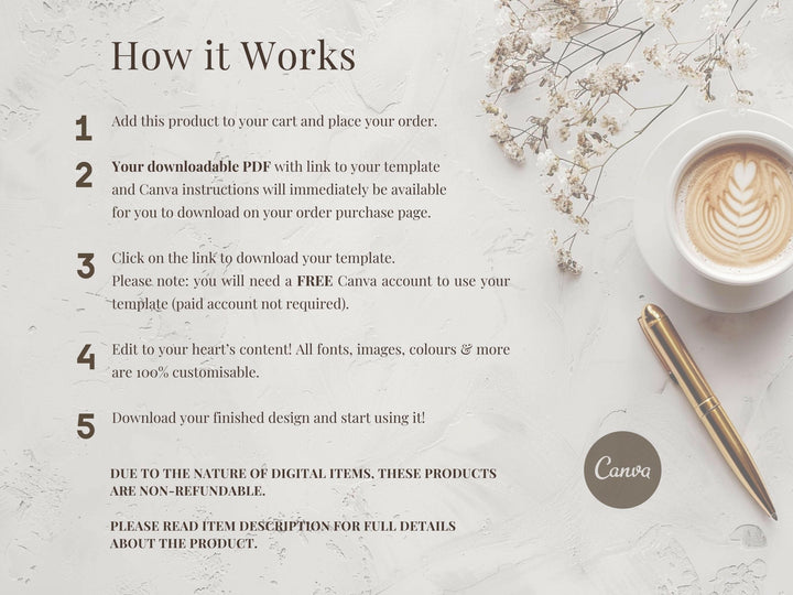 Newborn Pricing Guide for Canva - 2 Pages - Design 1