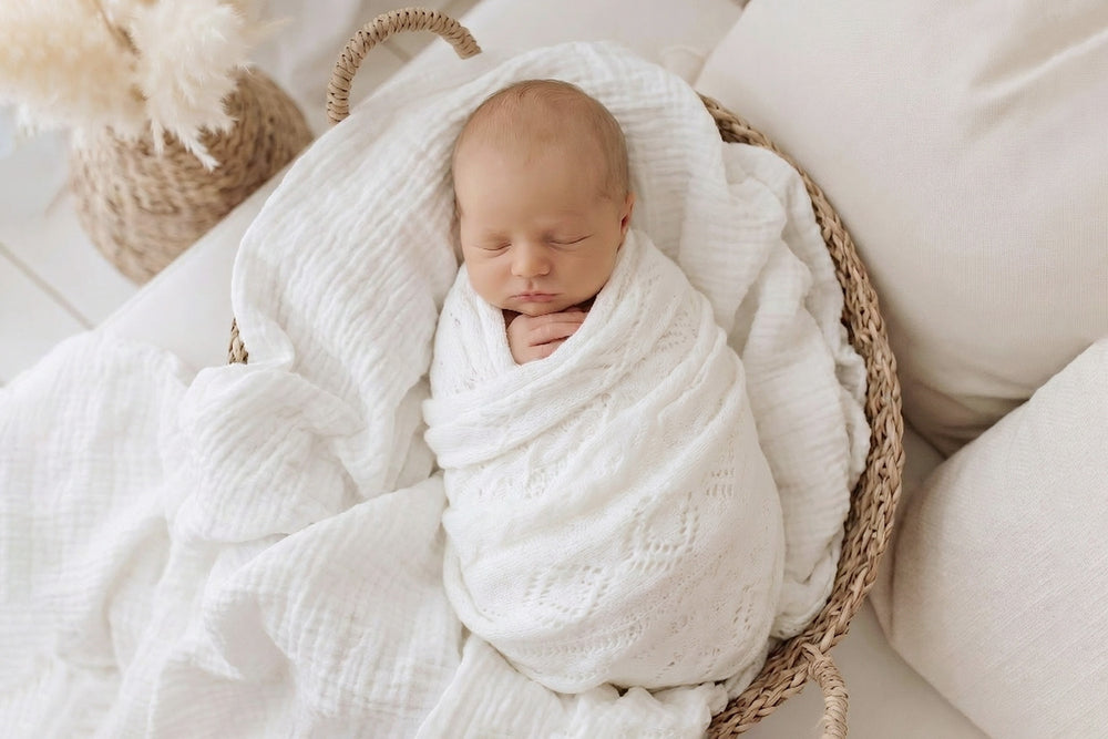 Hyacinth Knit Wraps for newborn photography