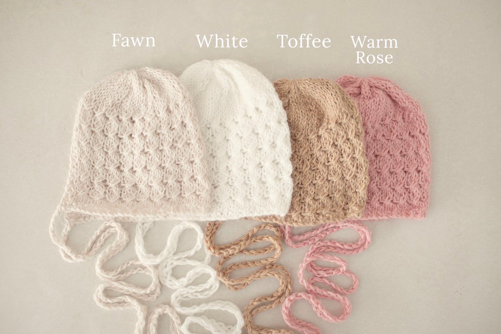 Elizabeth Angora Bonnets