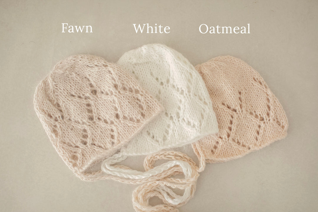 Angora Patterned Bonnets