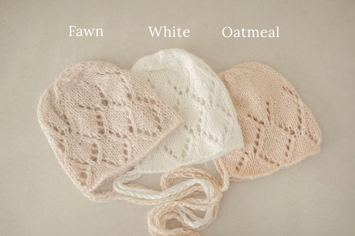 Angora Patterned Bonnets