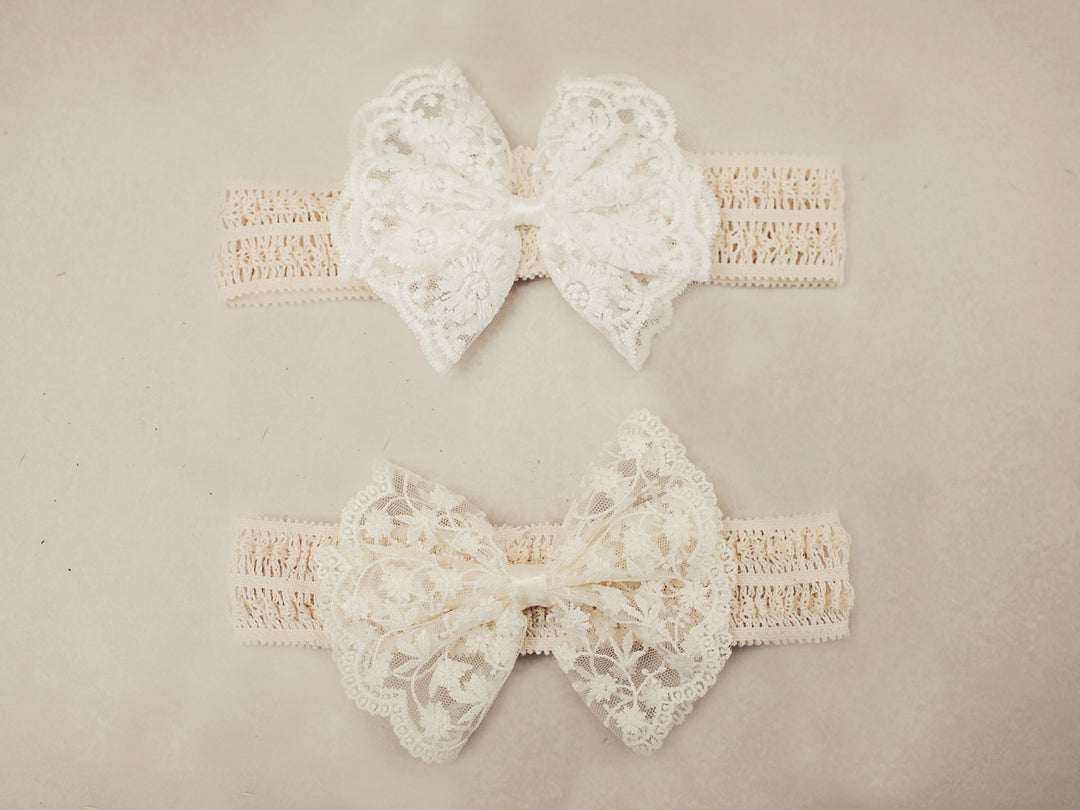 Amy Lace Bow Headbands