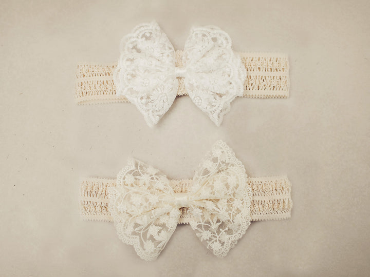 Amy Lace Bow Headbands
