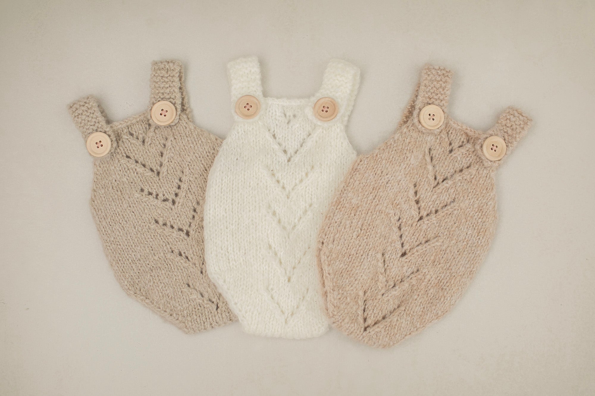 Charlie Knit Romper & Bonnet Sets