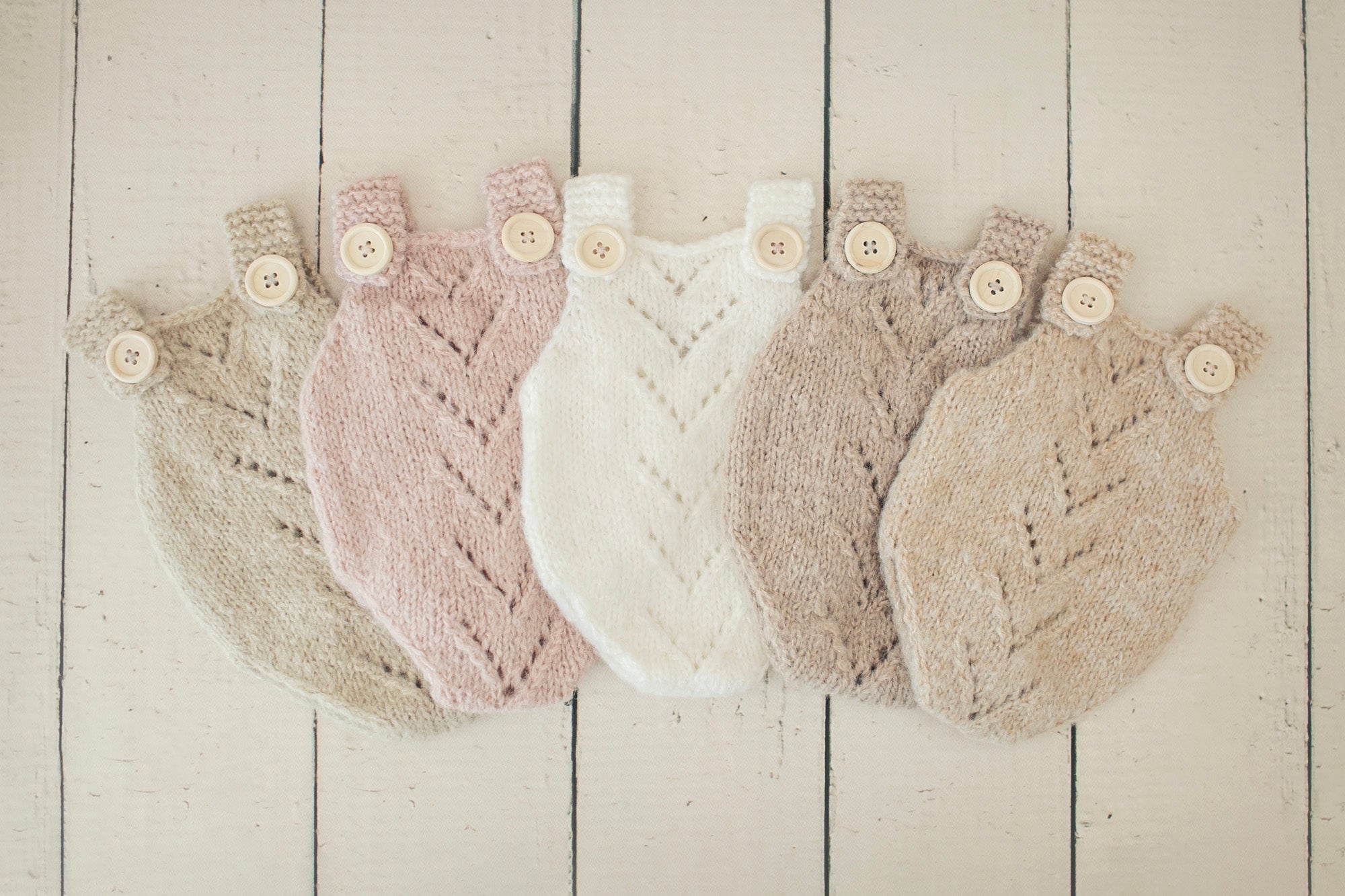 Charlie Knit Romper & Bonnet Sets