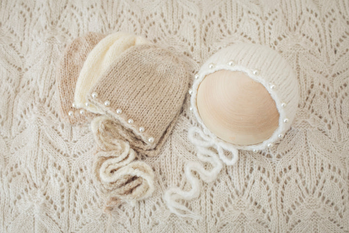 Pearl Knit Bonnets