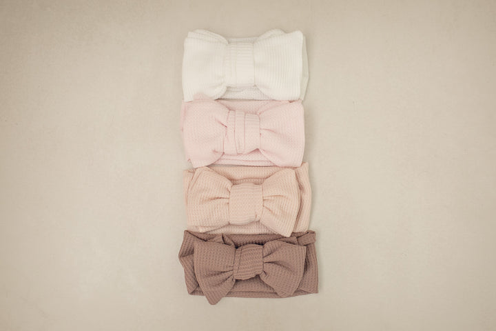 Waffle Oversized Bow Headband