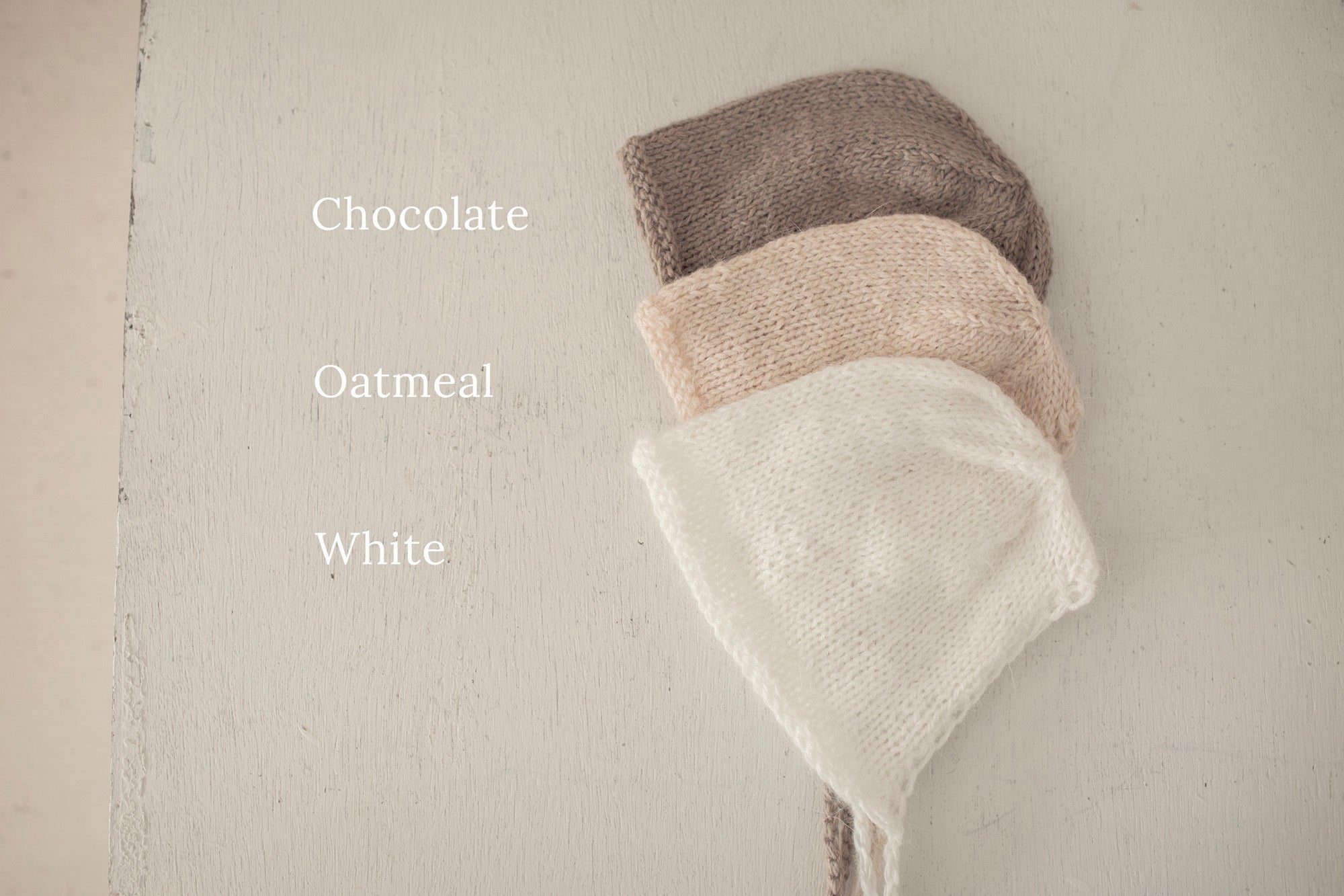 Angora Knitted Bonnets