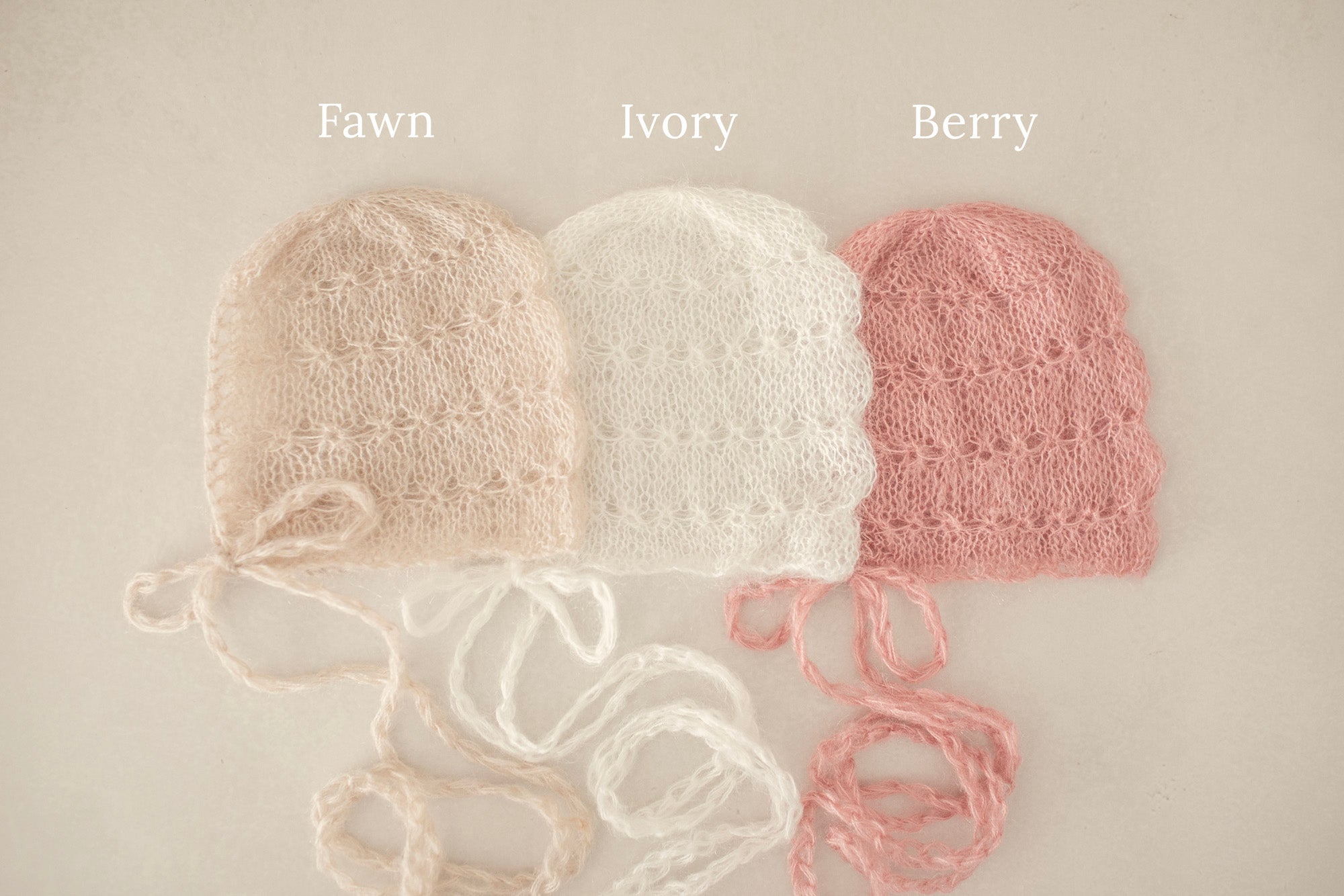 Celeste Mohair Bonnets
