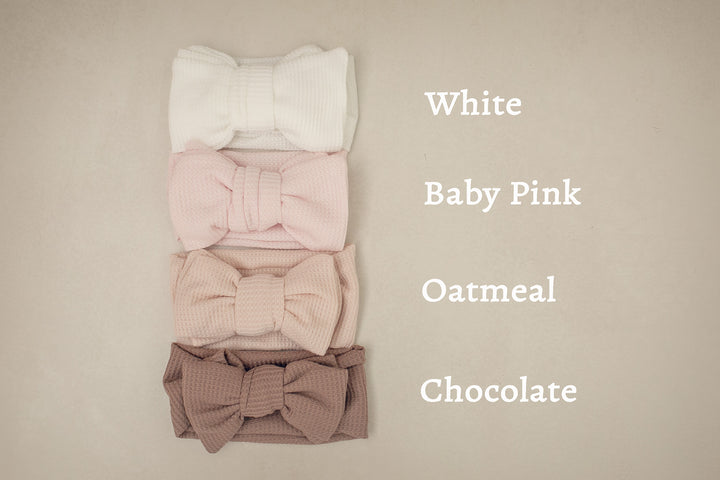 Waffle Oversized Bow Headband