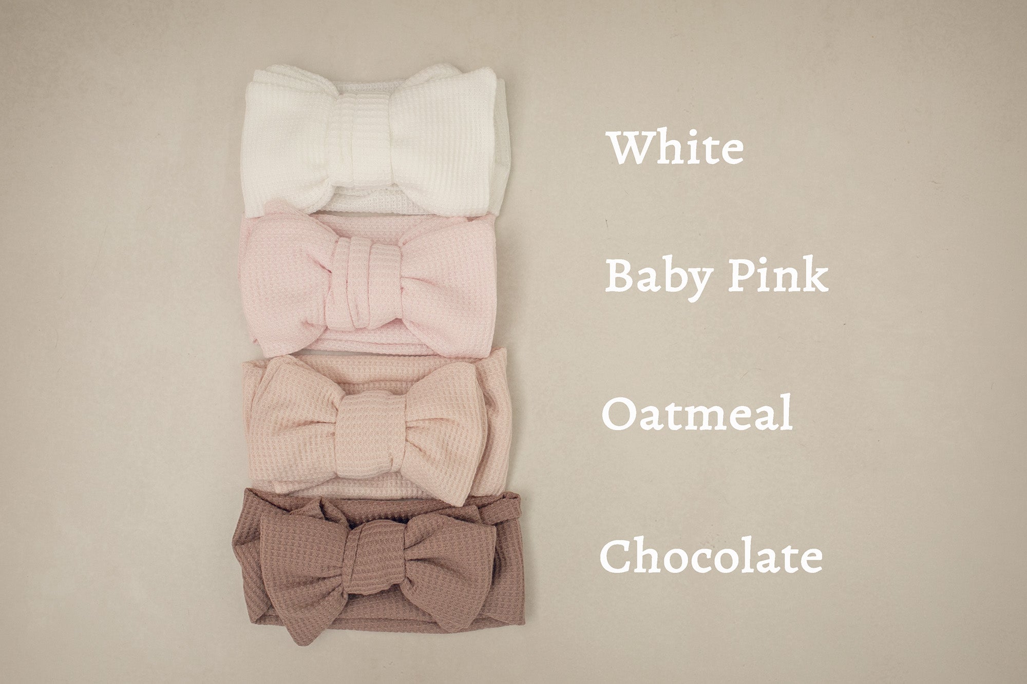 Waffle Oversized Bow Headband