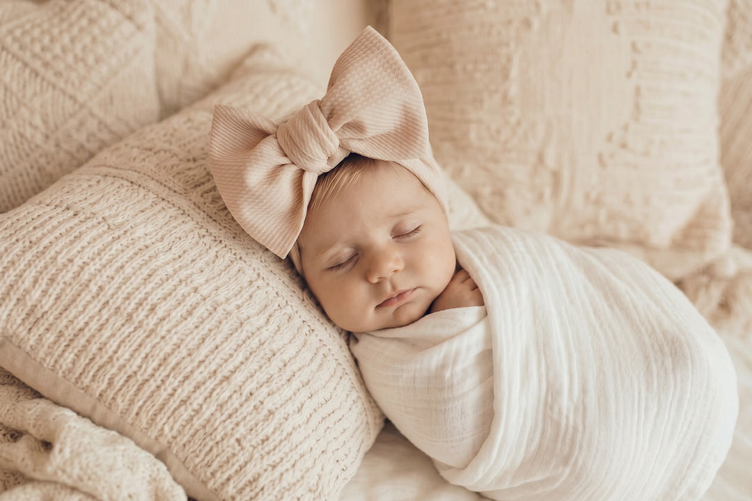 Waffle Oversized Bow Headband