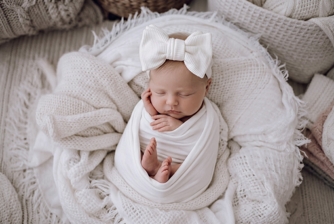 Waffle Oversized Bow Headband