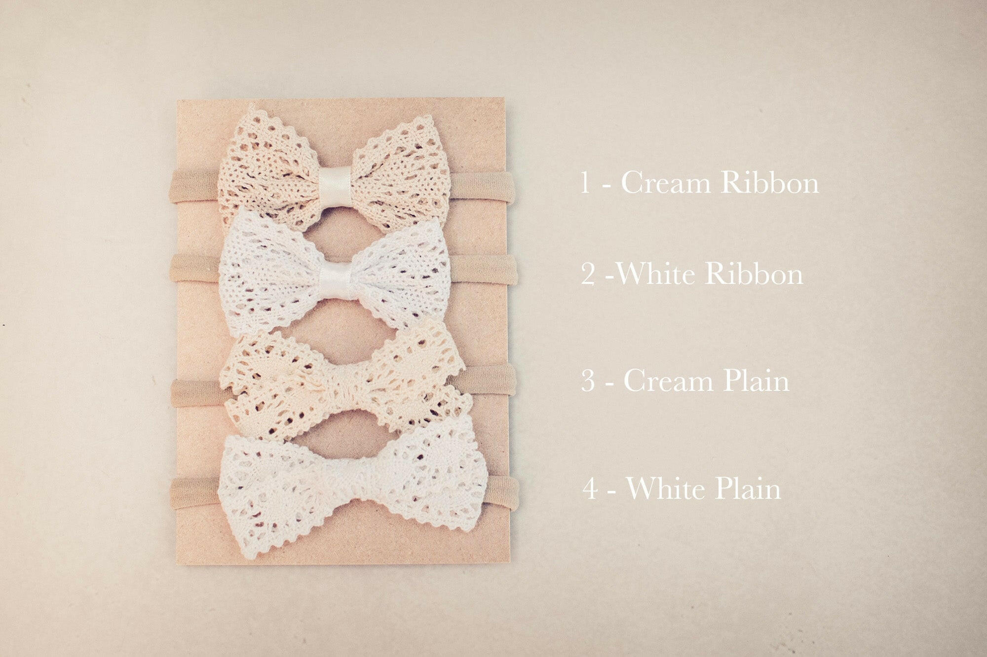 Antique Lace Bow Headbands