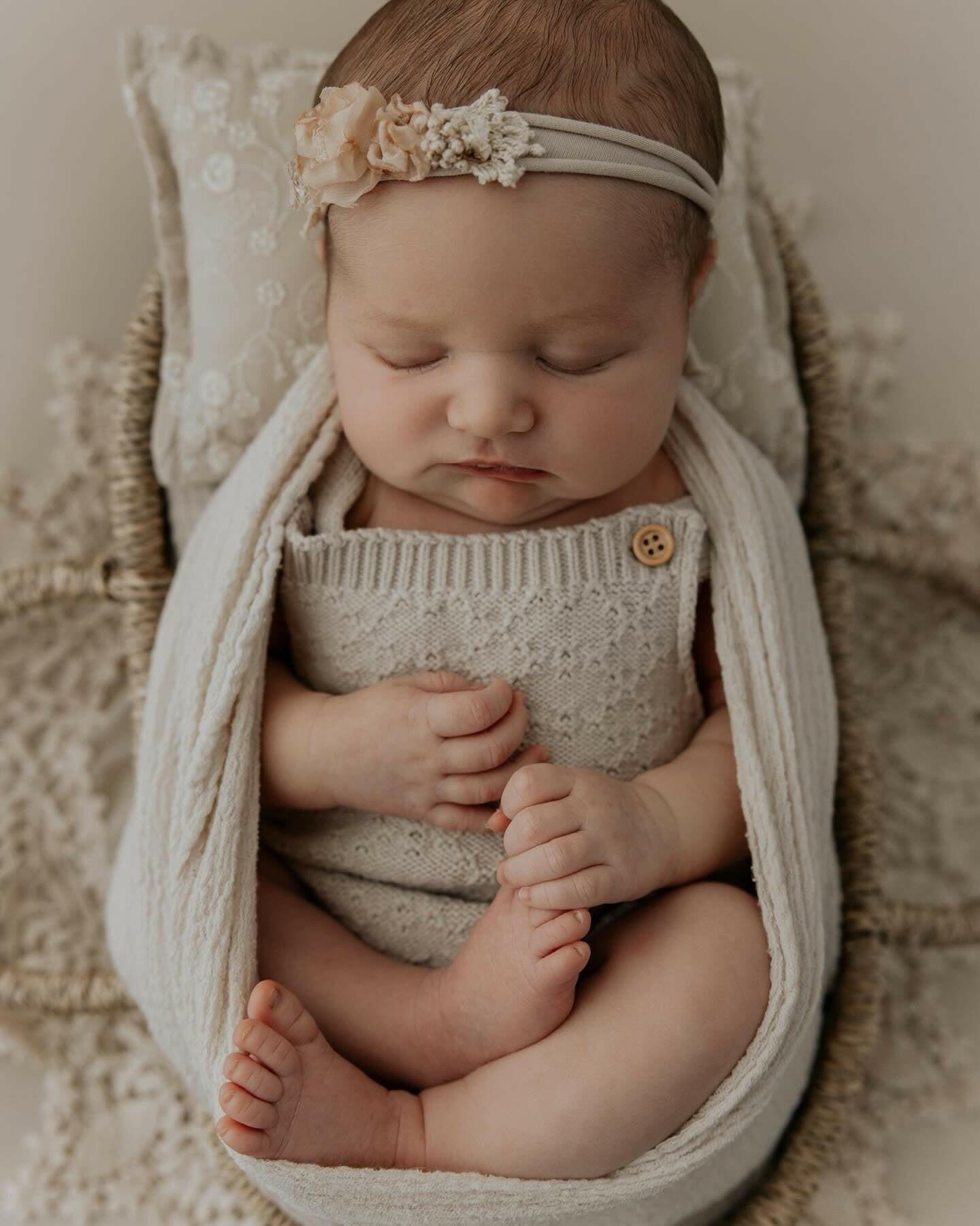 Aria Knit Rompers - Newborn Photography Props