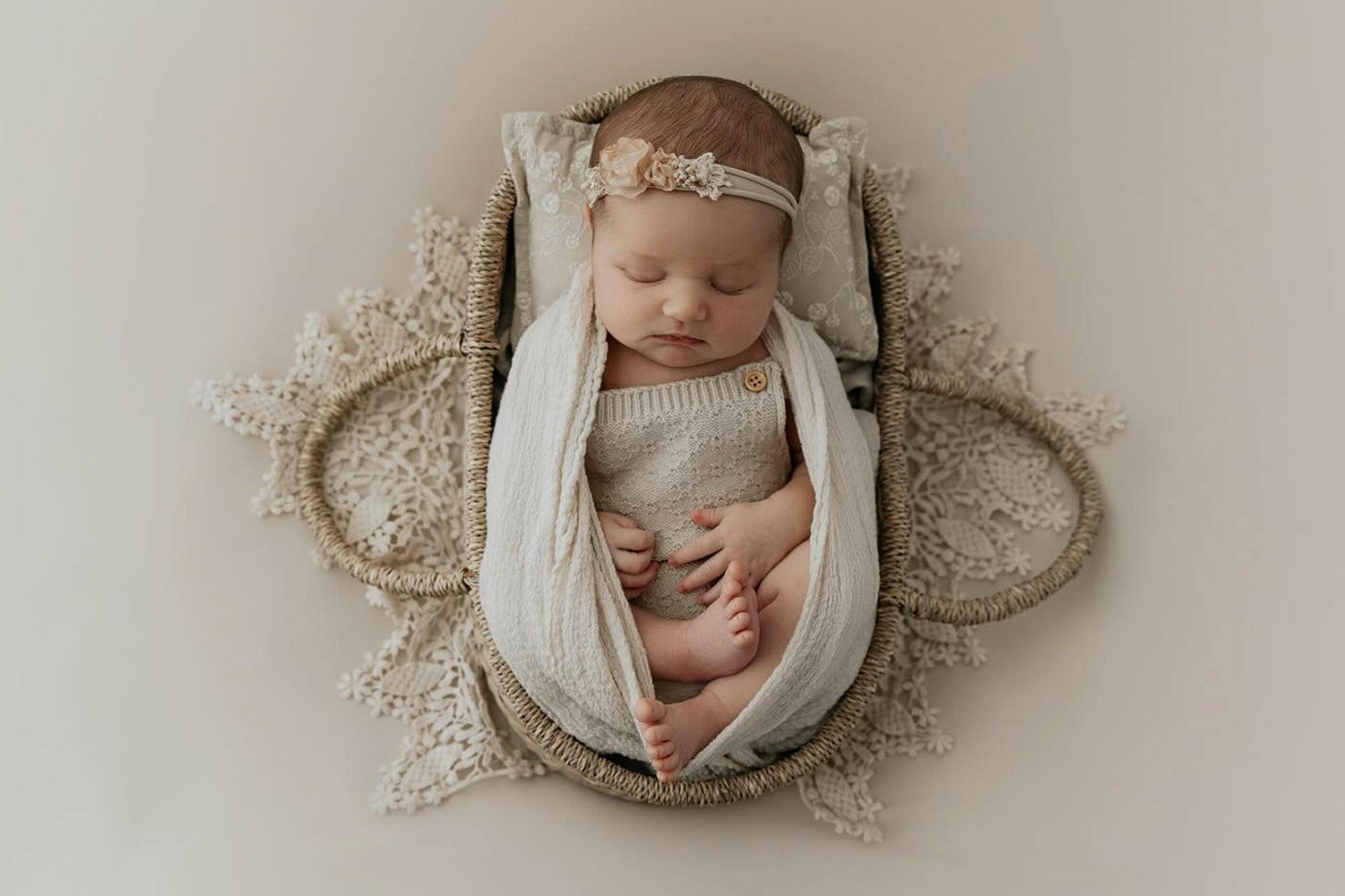 Aria Knit Rompers - Newborn Photography Props