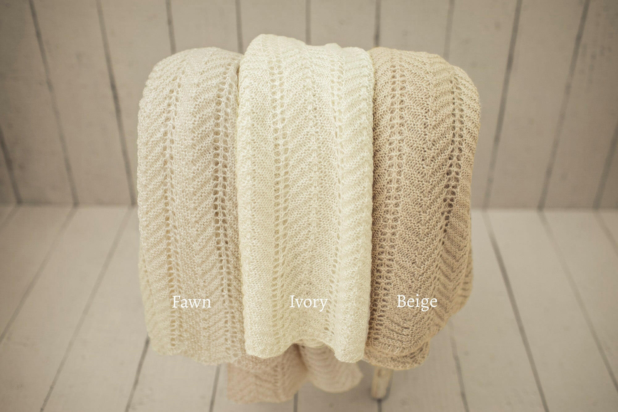 Ashlyn Knitted Blankets - Newborn Photography Props