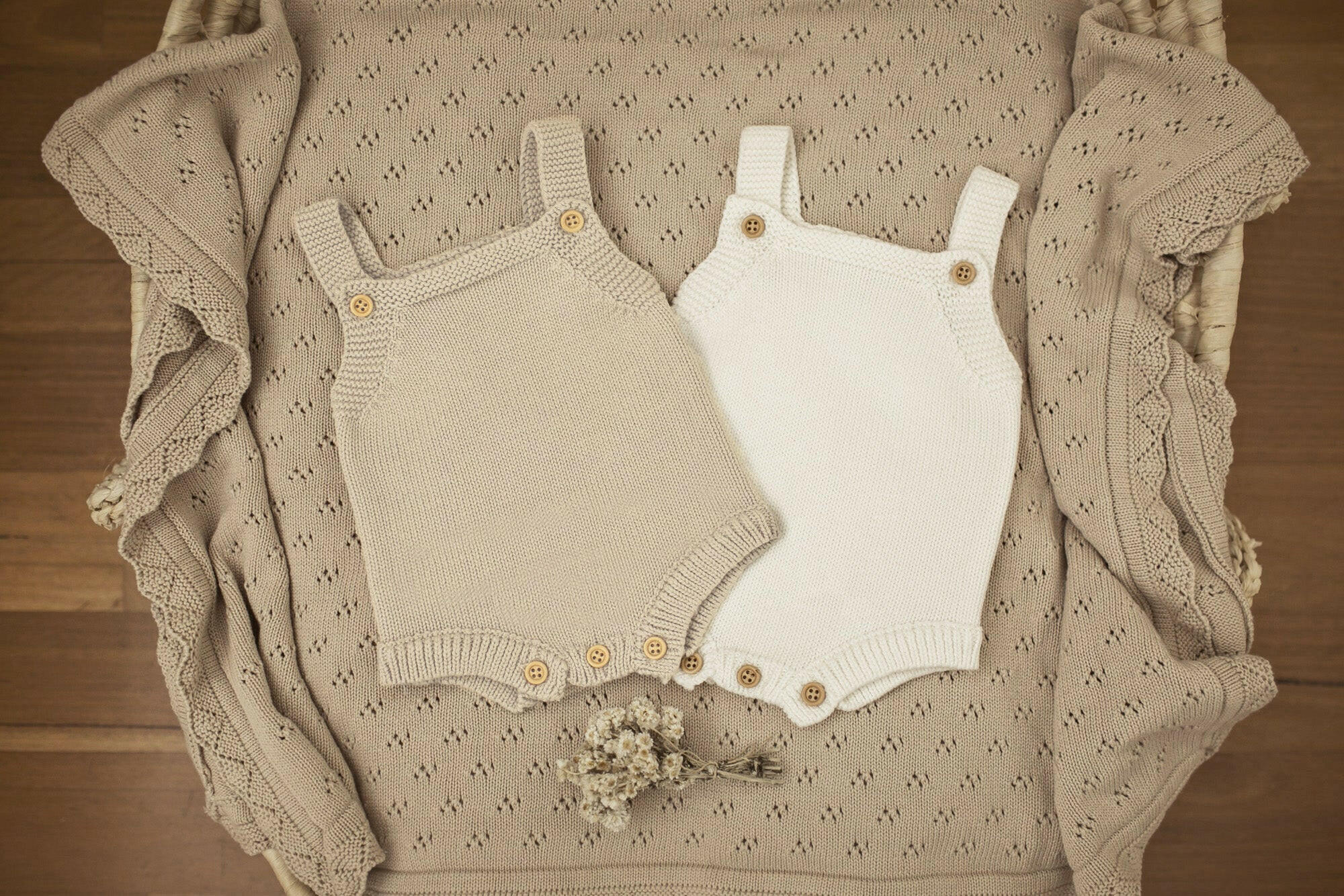 Aubrey Knit Rompers - Newborn Photography Props