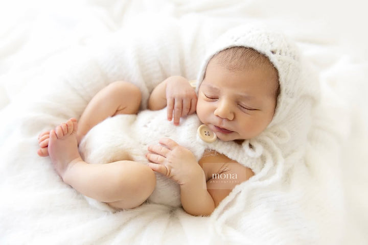 Charlie Knit Romper &amp; Bonnet Sets