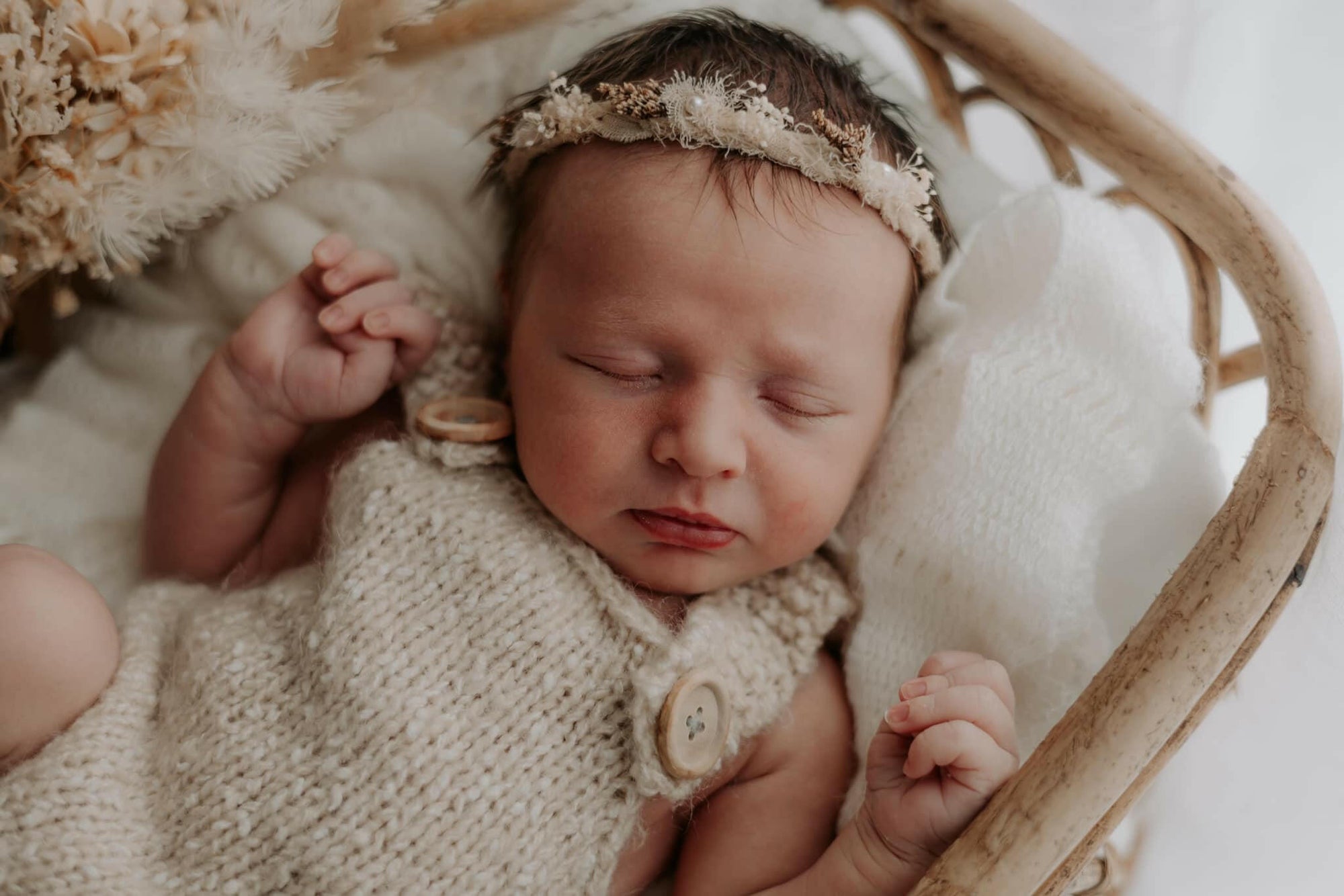 Speckled Knit Rompers - Newborn Photography Props