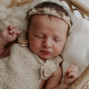 Speckled Knit Rompers - Newborn Photography Props