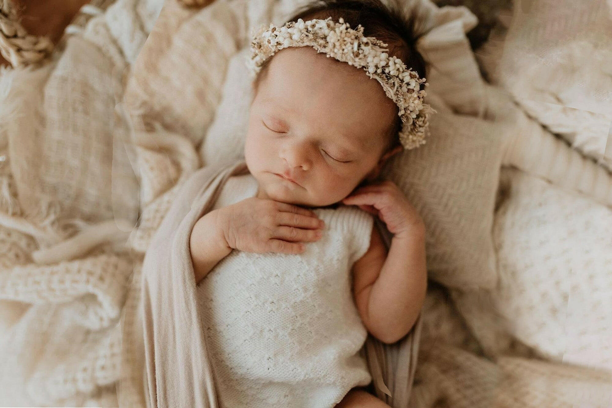 Aria Knit Rompers - Newborn Photography Props