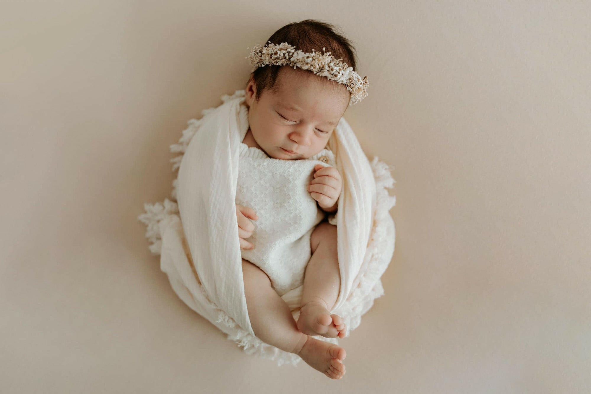 Aria Knit Rompers - Newborn Photography Props