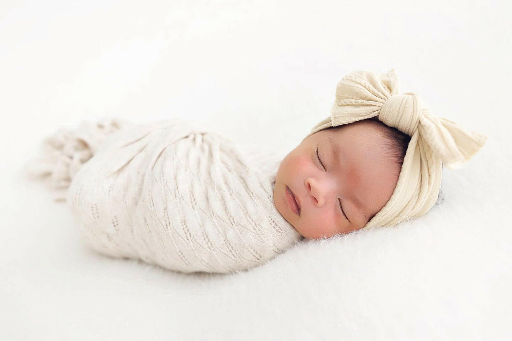 Boho Fabric Bow Headbands - Newborn Photography Props