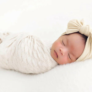 Boho Fabric Bow Headbands - Newborn Photography Props