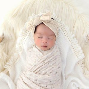 Boho Fabric Bow Headbands - Newborn Photography Props