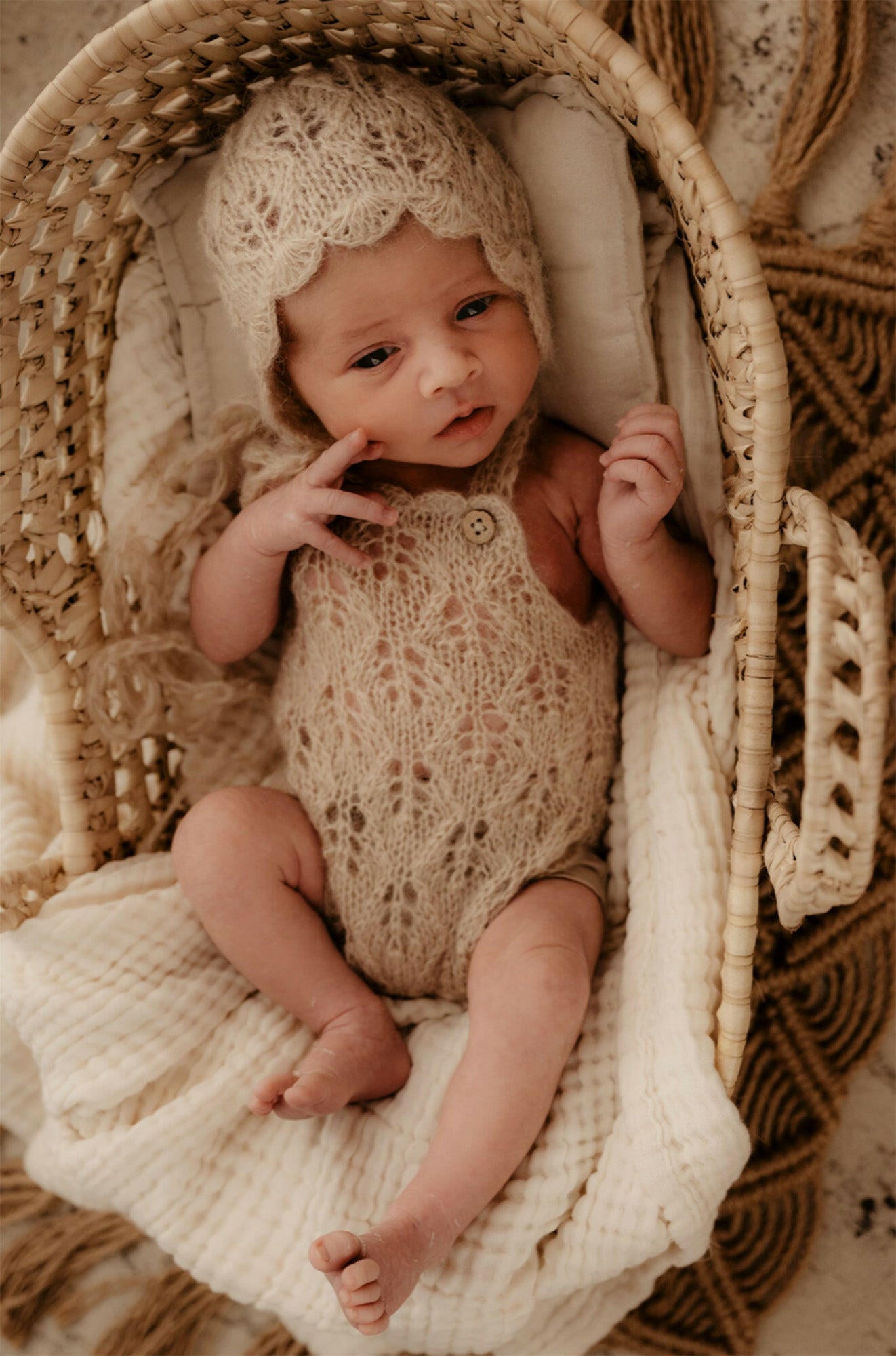 Botanical Mohair Romper Sets