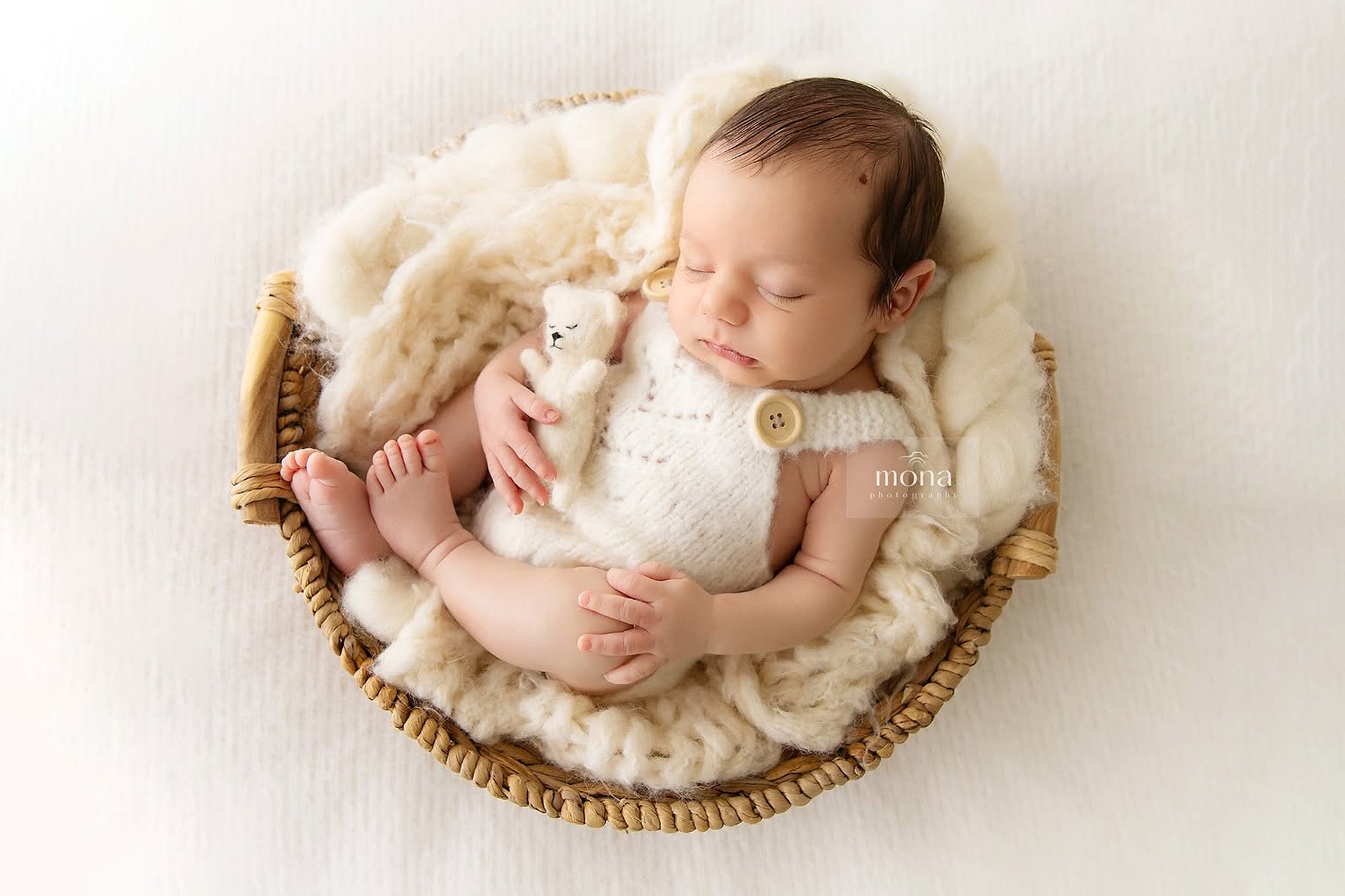 Charlie Knit Romper & Bonnet Sets